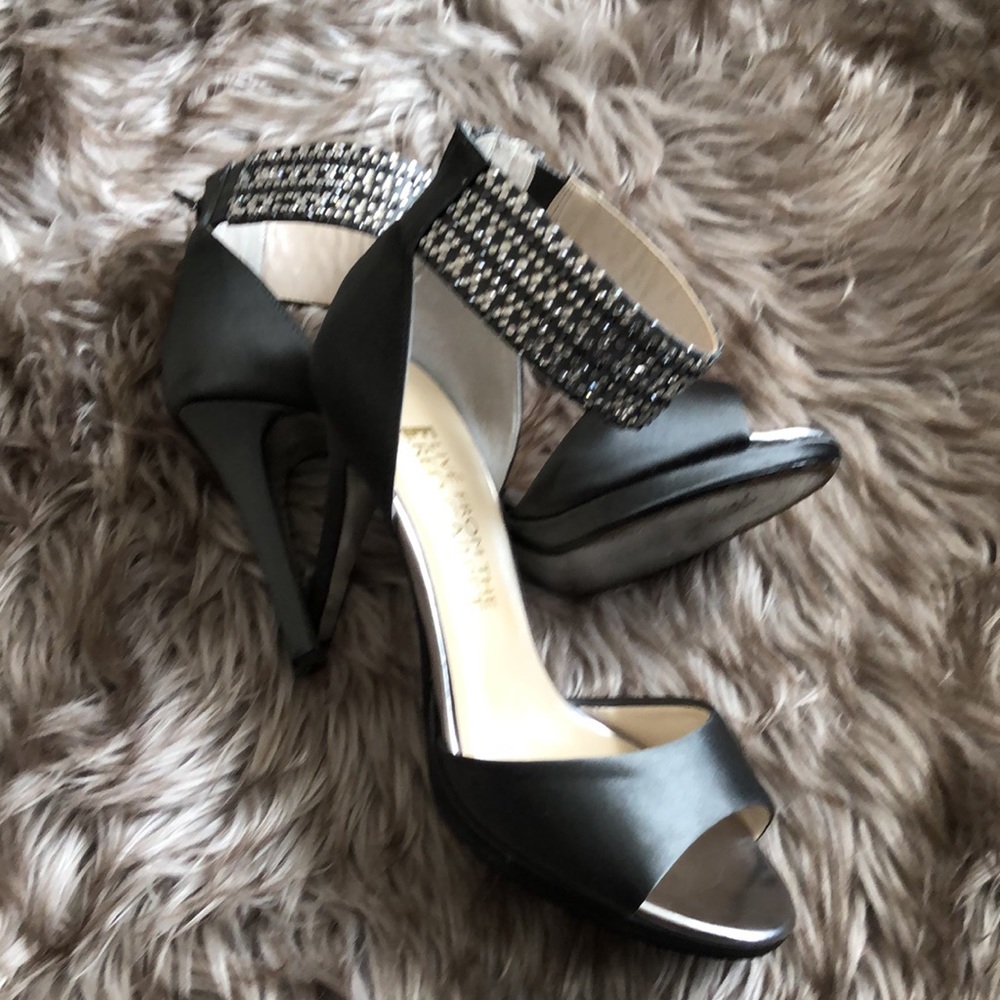 Stilettos Heels With Rhinestone Ankle Strap